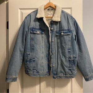 Bluenotes Light Blue Denim Sherpa Jacket 100% Cotton